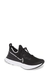 Nike React Infinity Run Flyknit Running Shoe In Black/ White/ Dark Grey