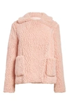 Bb Dakota Faux Fur Jacket In Pink