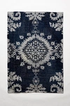 Anthropologie Stonewashed Medallion Rug By  In Blue Size 5x8