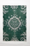 Anthropologie Stonewashed Medallion Rug By  In Green Size 8 X 10