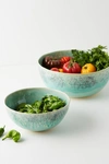 Anthropologie Old Havana Serving Bowl By  In Blue Size 40 W