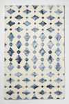 Anthropologie Moroccan Tile Rug By  In Blue Size 3 X 5