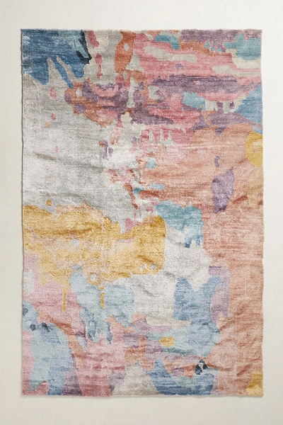 Anthropologie Elimina Silk Rug By  In Assorted Size 2.5x9