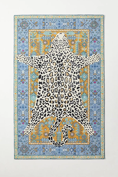 Anthropologie Tufted Octavia Leopard Rug By  In Assorted Size 9x12 In Assorted