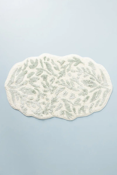 Anthropologie Lucia Bath Mat By  In Blue Size L