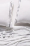 Anthropologie Moderna Linen Sheet Set By  In White Size Tw Sht Set