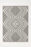 Anthropologie Flatwoven Ariana Indoor/outdoor Rug By  In Grey Size 8 X 10