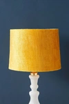 Anthropologie Solid Velvet Lamp Shade By  In Orange Size M