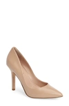Charles By Charles David Maxx Pointed Toe Pump In Nude Leather