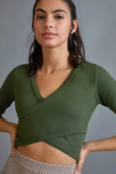 All Fenix Alice Cropped Top In Green