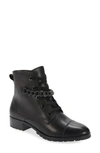 Karl Lagerfeld Suki Lace-up Boot In Black Leather