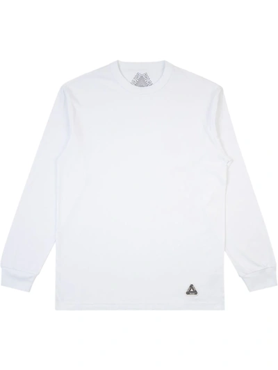 Palace Sofar Longsleeved T-shirt In White