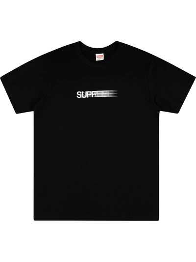Supreme Motion Logo T-shirt In Black