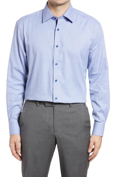 English Laundry Trim Fit Solid Dress Shirt In Blue