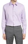 English Laundry Trim Fit Solid Dress Shirt In Lilac