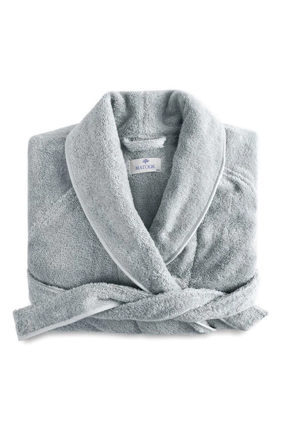 Matouk Cairo Terry Robe In Pool/ Pool