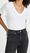 Madewell Whisper Cotton V-neck Pocket Tee In Optic White