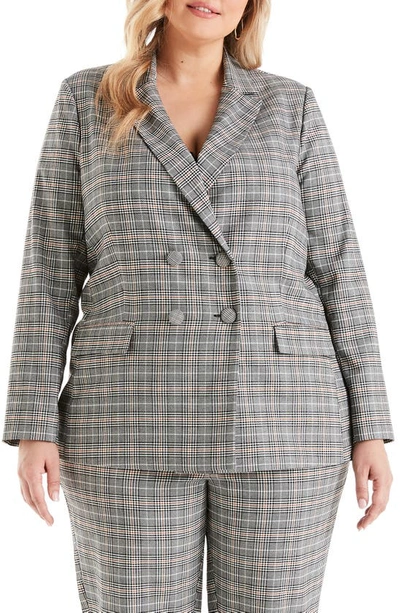 Estelle Check-in Plaid Jacket In Multi