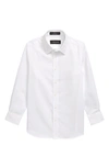 Nordstrom Kids' Solid Button-up Dress Shirt In White