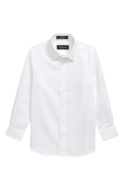 Nordstrom Kids'  Solid Dress Shirt In White