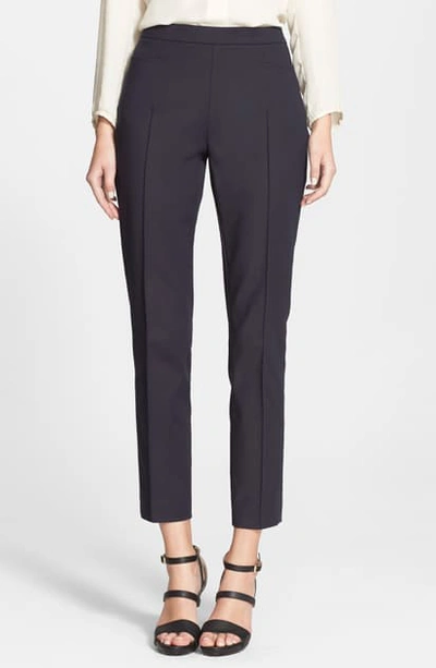 Akris Punto 'franca' Techno Cotton Pants In Deep Navy