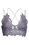 Free People Intimately Fp Adella Longline Bralette In Lavendar Fog