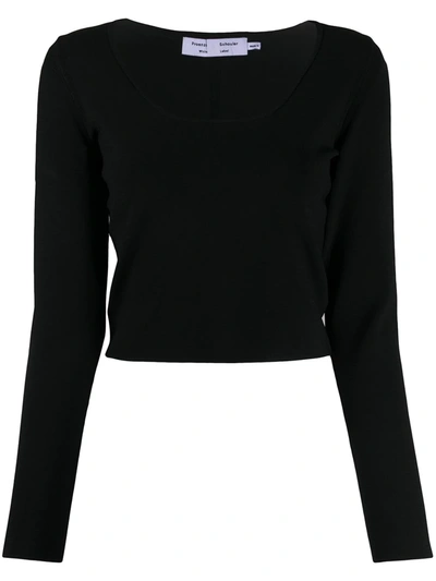 Proenza Schouler White Label Cropped-length Jumper In Black