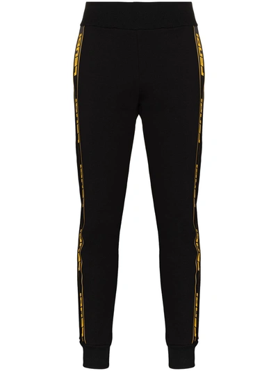 Fendi Logo-embellished Track Pants In Black