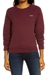 Patagonia Quilt Crewneck Sweater In Chicory Red