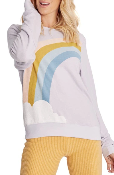 Wildfox Bbj Rainbow Cloud Sweatshirt In Muse