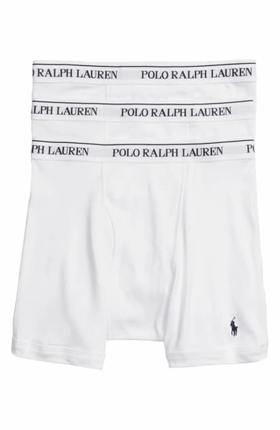 Polo Ralph Lauren 3-pack Cotton Boxer Briefs In White