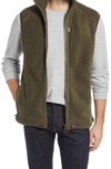 Barbour Langdale Regular Fit Fleece Gilet Vest In Olive