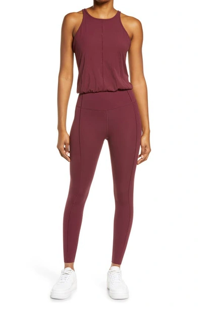 Nike Yoga Jumpsuit In Night Maroon Dark Beetroot ModeSens