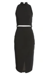 Black Halo Juma Two Piece Sleeveless Sheath Dress In Porcelain