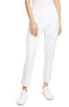 Eileen Fisher Organic Stretch Cotton Slit Hem Ankle Pants In Drfwd