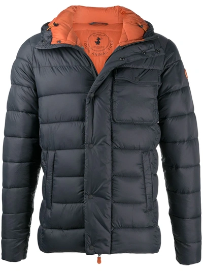 Save The Duck D3972m Gigay Padded Jacket In Blue