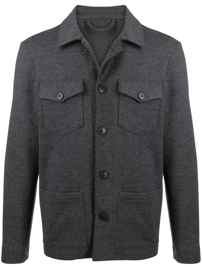 Altea Pointed-collar Virgin Wool Jacket In Grey