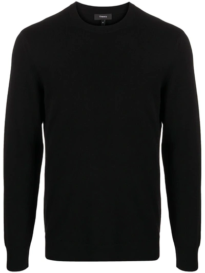 Theory Soft Cashmere Jumper In Black