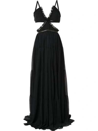 Alexis Biharie Silk Dress In Black