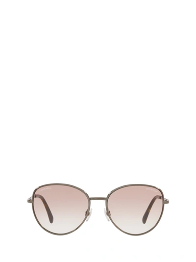 Pre-owned Chanel Pilot Sunglasses In Silver