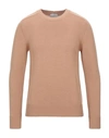 Paolo Pecora Sweaters In Camel