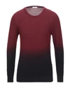 Paolo Pecora Sweaters In Maroon