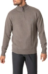 Rodd & Gunn Men's Merrick Bay Half-zip Cotton Sweater In Almond