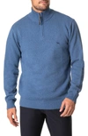 Rodd & Gunn Rodd And Gunn Merrick Bay Quarter-zip Sweater In Denim