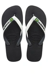 Havaianas Brazil Mix Flip Flop In Black/white