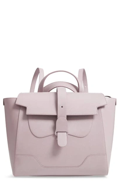 Senreve Maestra Pebbled Leather Satchel In Lavender