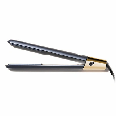 T3 Singlepass Luxe 1 Inch Professional Straightening And Styling Iron - Midnight Blue/gold (worth $180.