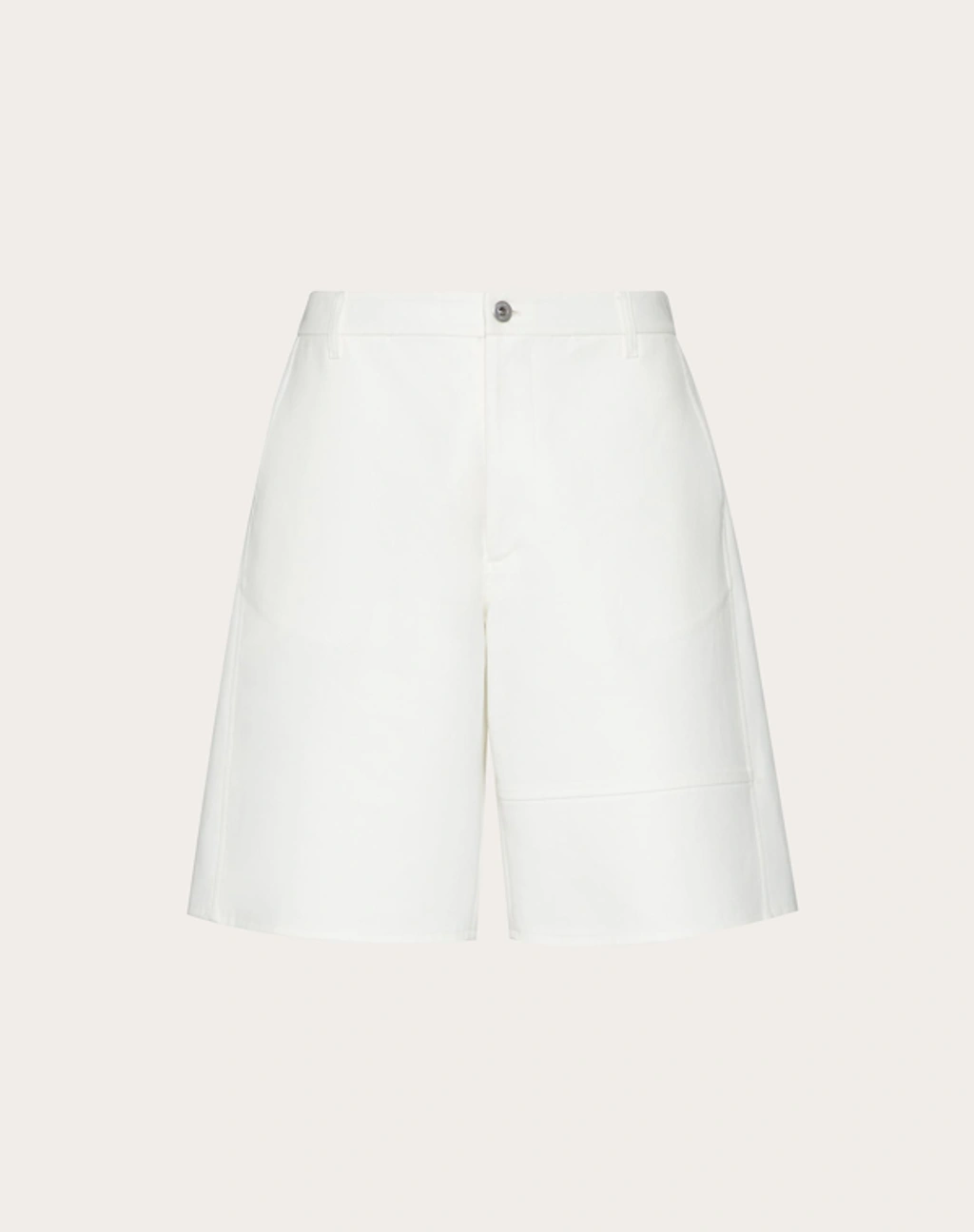 Valentino Cotton Blend Tailored Shorts In White | ModeSens