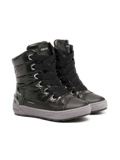 Geox Kids' Sleigh Abx Waterproof Boot In Black