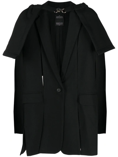 感謝の声続々！ Rokh Cape ModeSens | Black In Blazer Slit Detail ジャケット・アウター